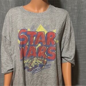Star Wars Gray Short Sleeve Tee with Graphic